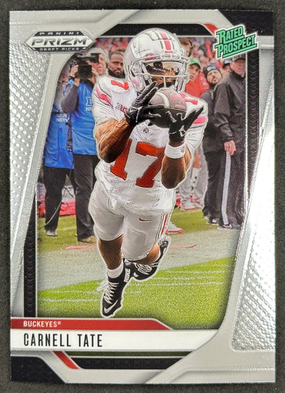 Carnell Tate 2025 Prizm Draft Picks Buckeyes Sports Trading Card