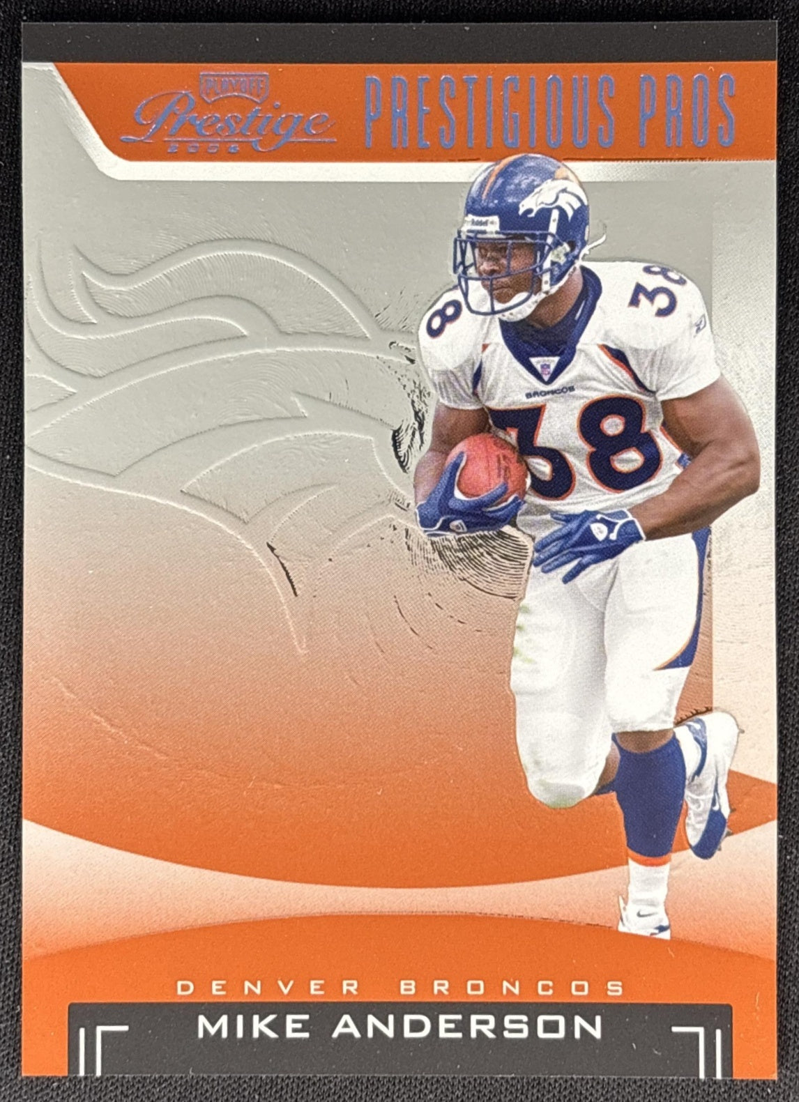 Tom Brady 2006 Playoff Prestige Prestigious Pros Orange /500 Patriots front