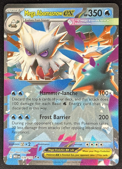 Mega Abomasnow ex 2025 Pokemon Evolution front