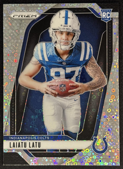 Laiatu Latu 2024 Panini Prizm Rookie Variations No Huddle Colts