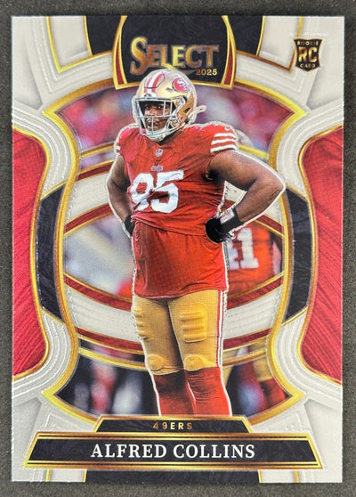 Alfred Collins 2025 Select Concourse 49ers Sports Trading Cards