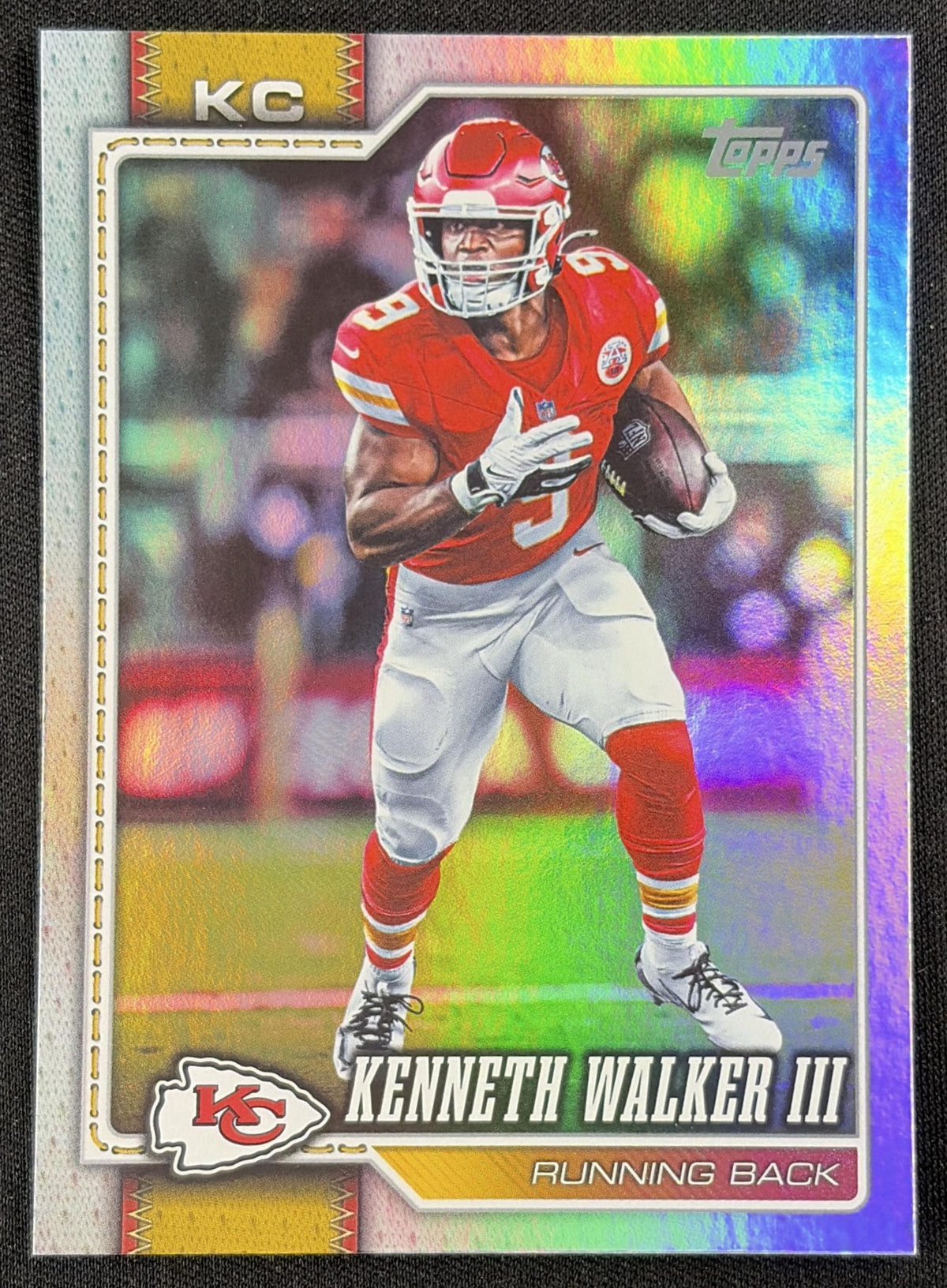 Kenneth Walker III 2026 Topps Rainbow Foil Chiefs