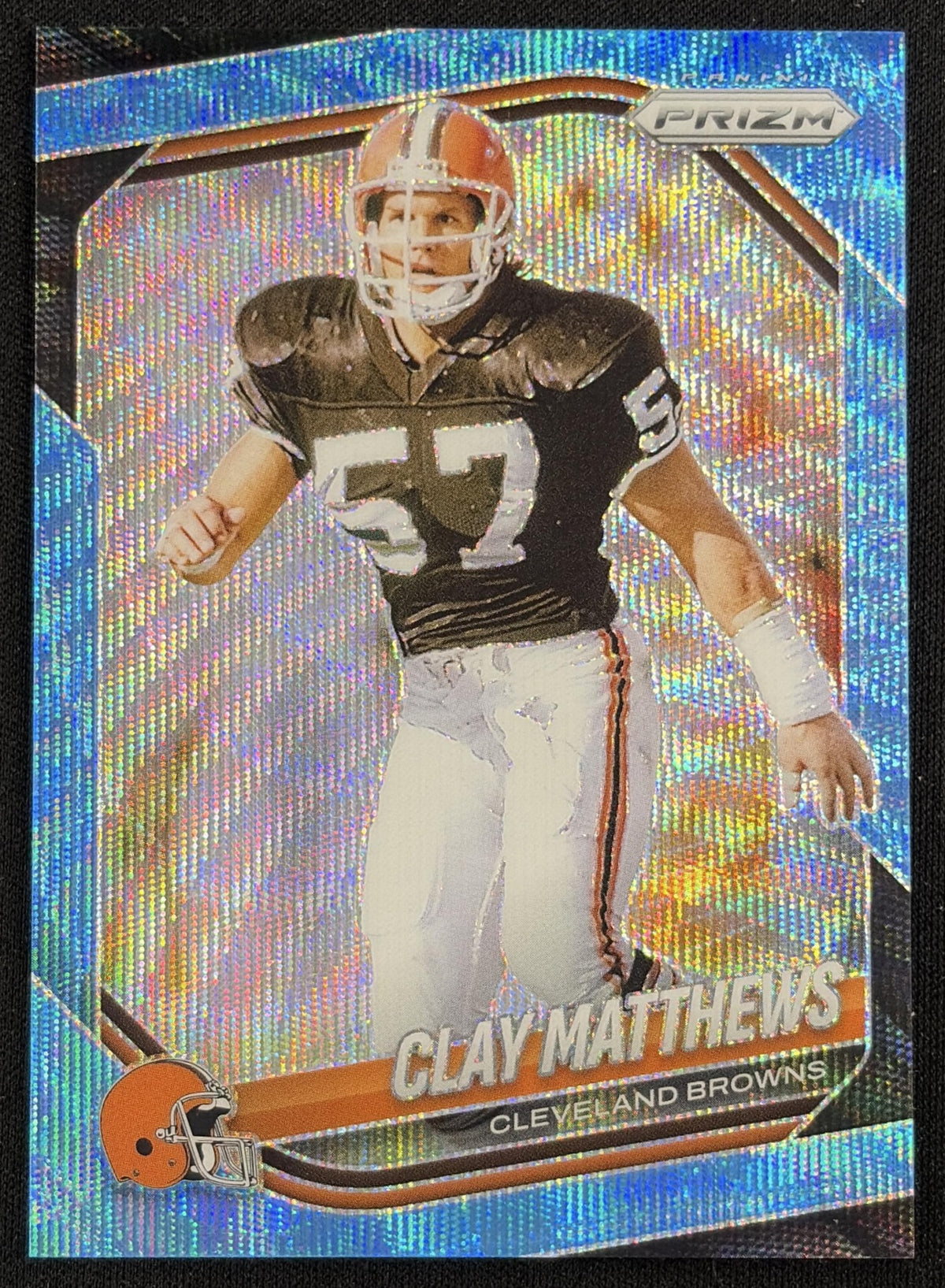 Clay Matthews Jr. 2025 Panini Prizm Blue Wave Prizm /230 Browns Sports Trading Card