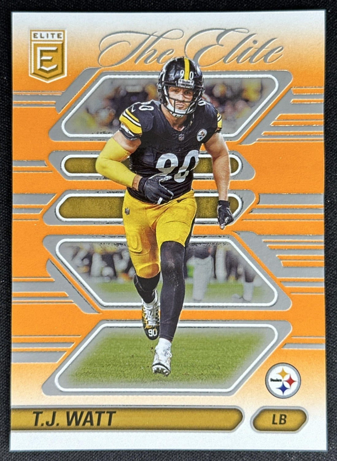 T.J. Watt 2023 Panini Donruss Elite Star Status Orange /99 Steelers