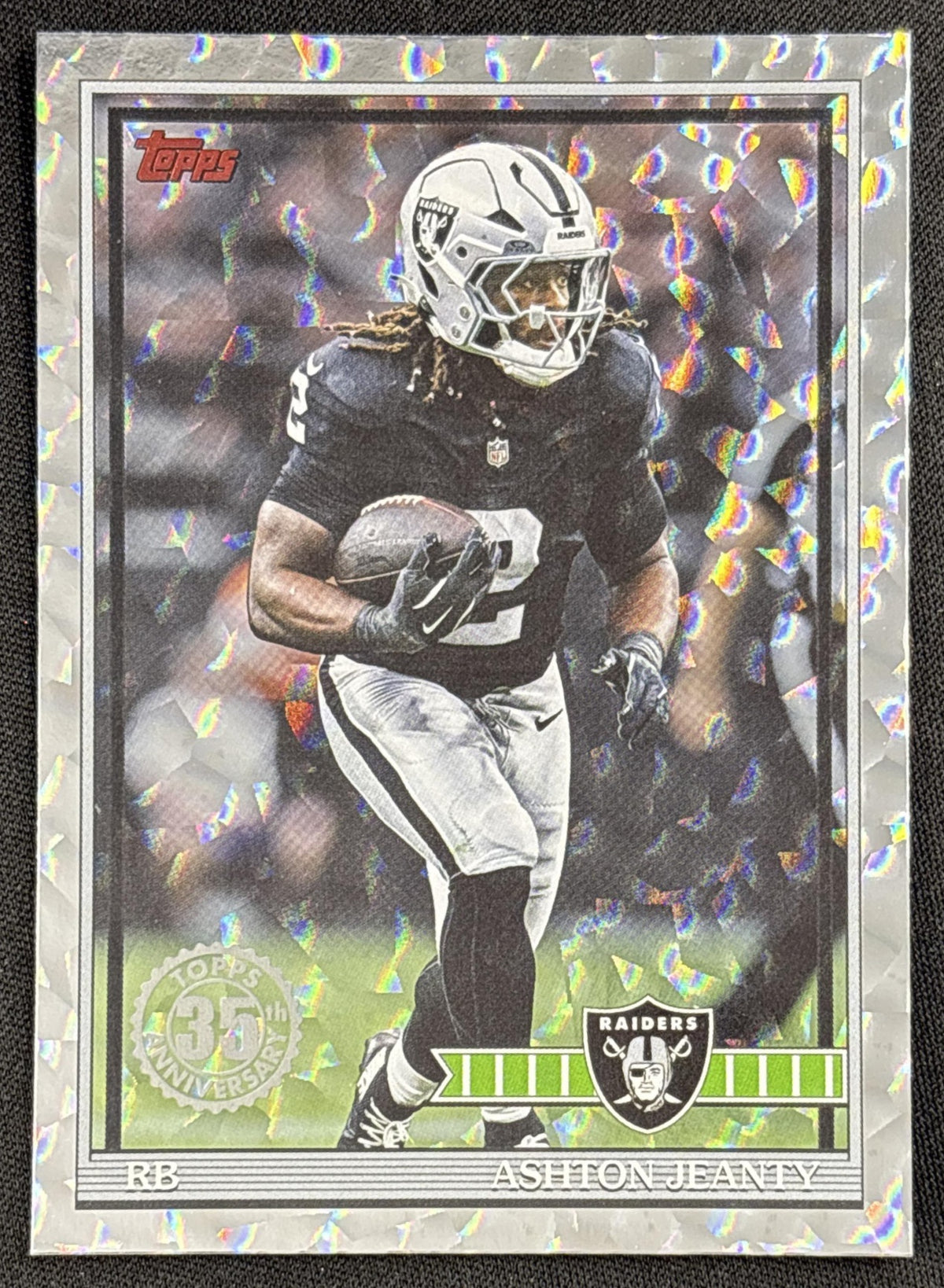 Ashton Jeanty 2026 Topps 1991 Crackle Foil Raiders