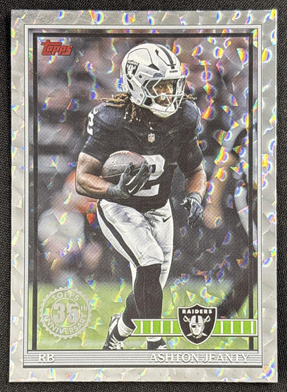Ashton Jeanty 2026 Topps 1991 Crackle Foil Raiders