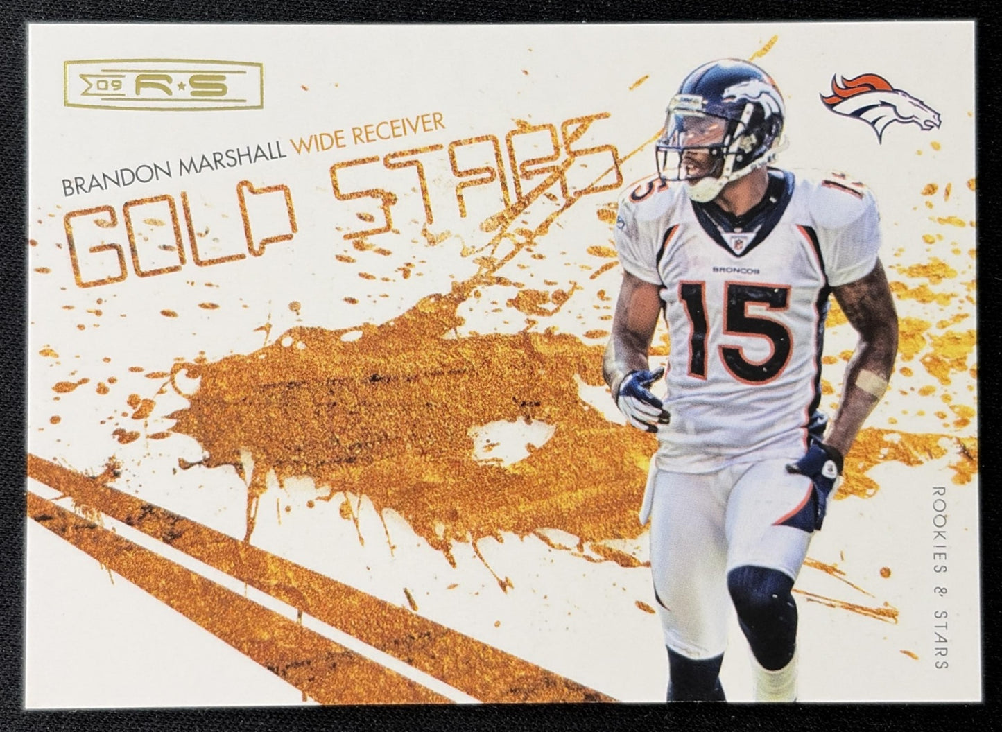 Brandon Marshall 2009 Panini Donruss Rookies & Stars Gold /500 Broncos