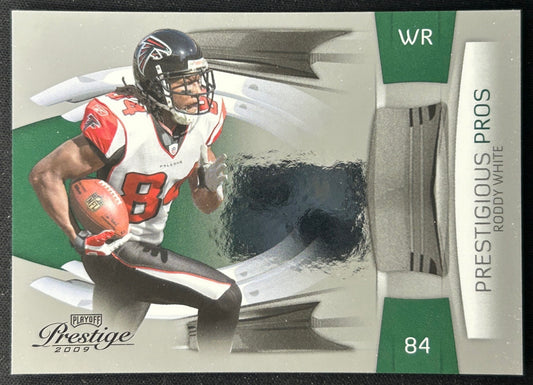 Roddy White 2009 Panini Playoff Prestige Prestigious Pros Green /500 Falcons Default Title Sports Trading Cards