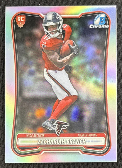 Zachariah Branch 2026 Bowman Chrome Red RC Variation Falcons Rookie