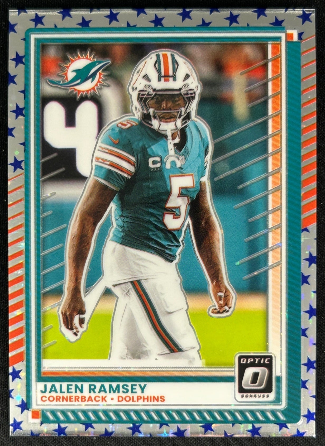 Jalen Ramsey 2025 Donruss Optic Stars Prizm Dolphins Sports Trading Cards
