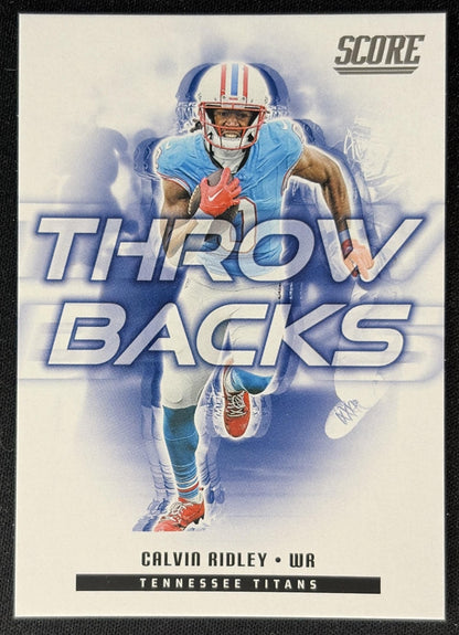 Calvin Ridley 2025 Panini Score Throwbacks Titans Sports Trading Cards
