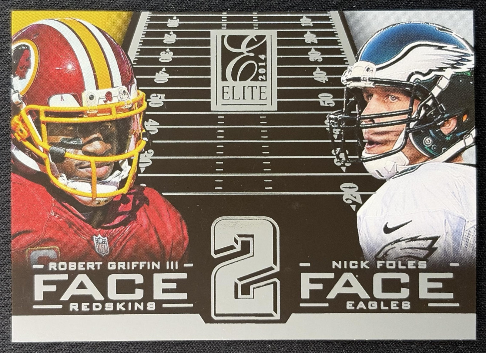 Nick Foles Robert Griffin III 2014 Panini Elite Face 2 Silver - Front