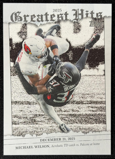 Michael Wilson 2026 Topps Flagship 2025 Greatest Hits Cardinals Football