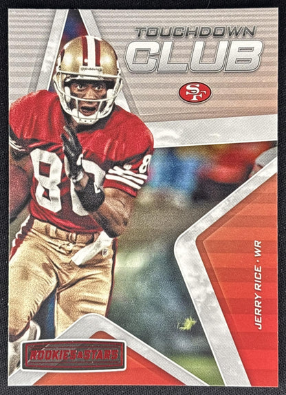 Jerry Rice 2019 Panini Rookies & Stars Touchdown Club 49ers