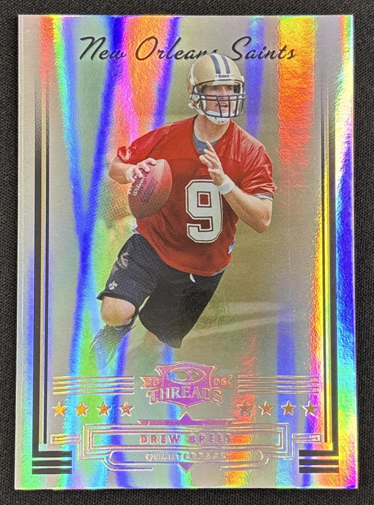 Drew Brees 2006 Donruss Threads Bronze Holofoil /250 Saints Sports Trading Card