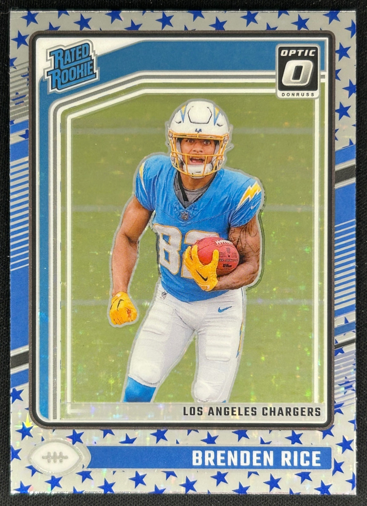 Brenden Rice 2024 Panini Donruss Optic Stars Chargers Sports Trading Cards