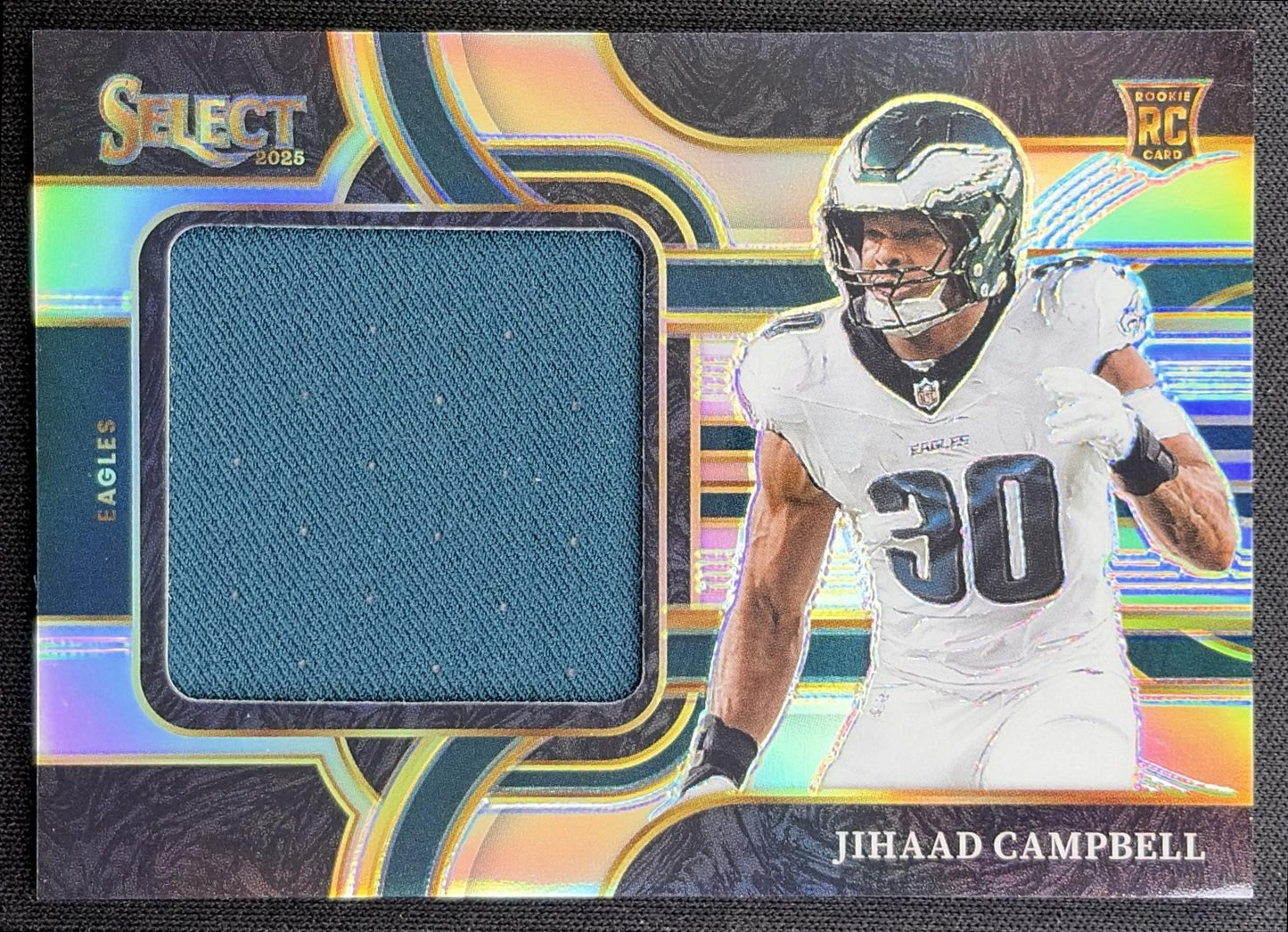Jihaad Campbell 2025 Panini Select Jumbo Rookie Swatch /149 Eagles