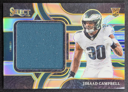 Jihaad Campbell 2025 Panini Select Jumbo Rookie Swatch /149 Eagles