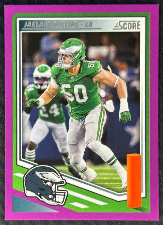 Jaelan Phillips 2025 Score Purple Eagles - Front