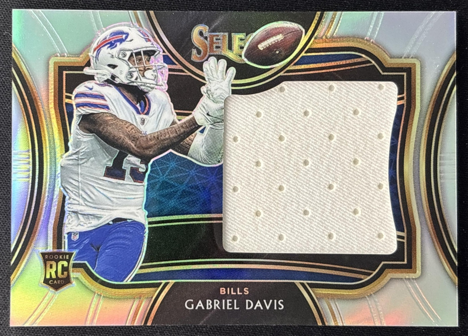 Gabriel Davis 2020 Panini Select Jumbo Rookie Swatch Prizm /49 Bills Sports Trading Cards