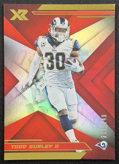 Todd Gurley II 2019 Panini XR Red /249 Rams