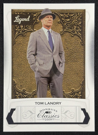 Tom Landry 2009 Panini Donruss Classics /999 Dallas Cowboys
