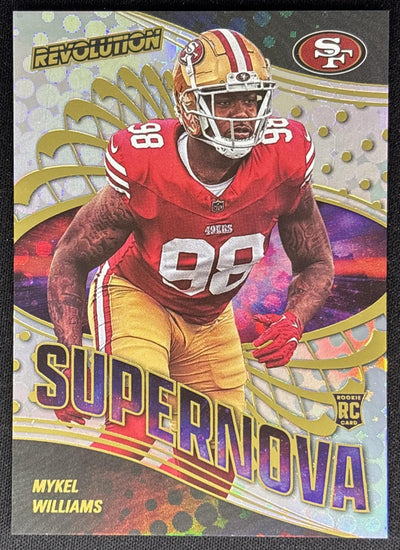 Mykel Williams 2025 Panini Revolution Supernova 49ers Sports Trading Cards