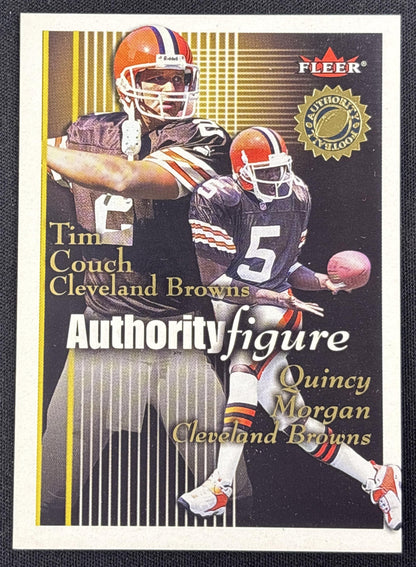 Quincy Morgan Tim Couch 2001 Fleer Authority Figure /1750 Browns