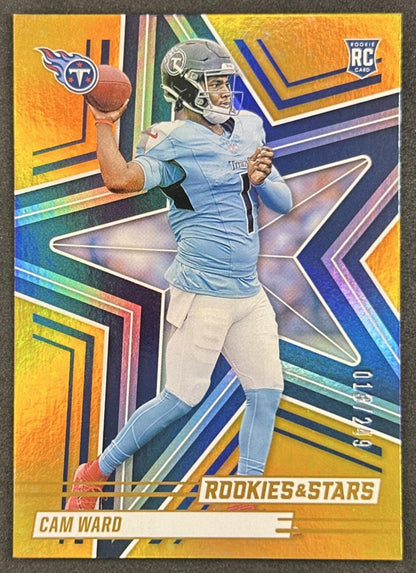 Cam Ward 2025 Panini Rookies & Stars Orange /249 Titans Sports Trading Cards
