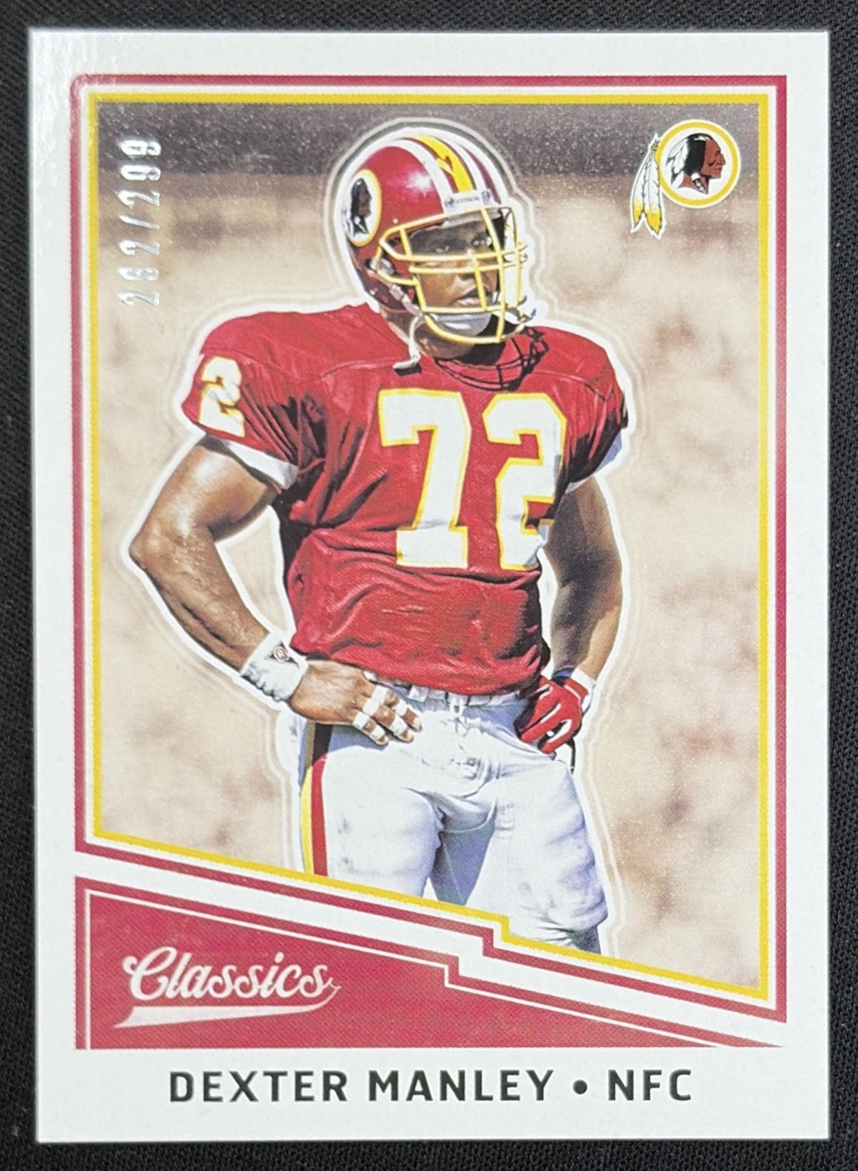 Dexter Manley 2017 Panini Classics Red Back /299 Redskins