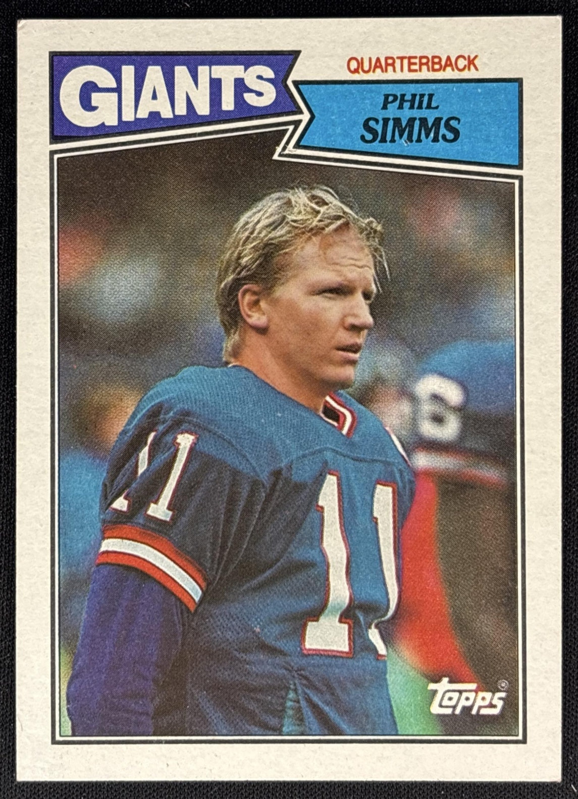 Phil Simms 1987 Topps Giants - Front