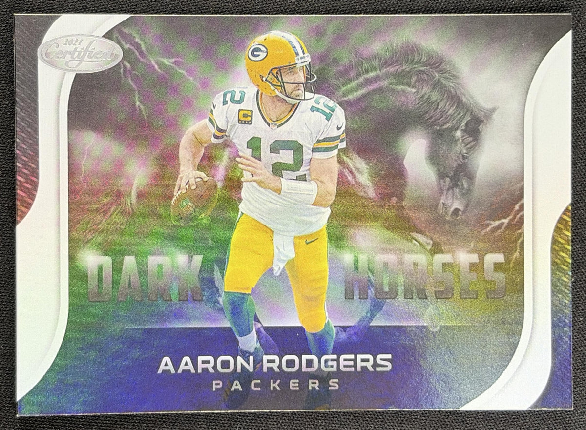 Aaron Rodgers 2021 Panini Certified Dark Horses Packers