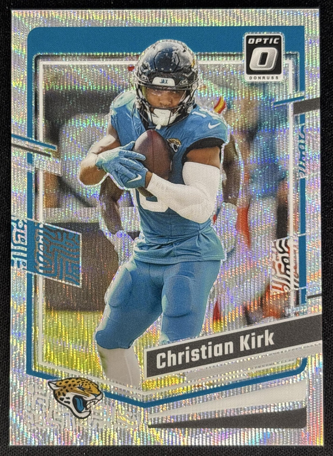 Christian Kirk 2023 Panini Donruss Optic Wave /300 Jaguars front