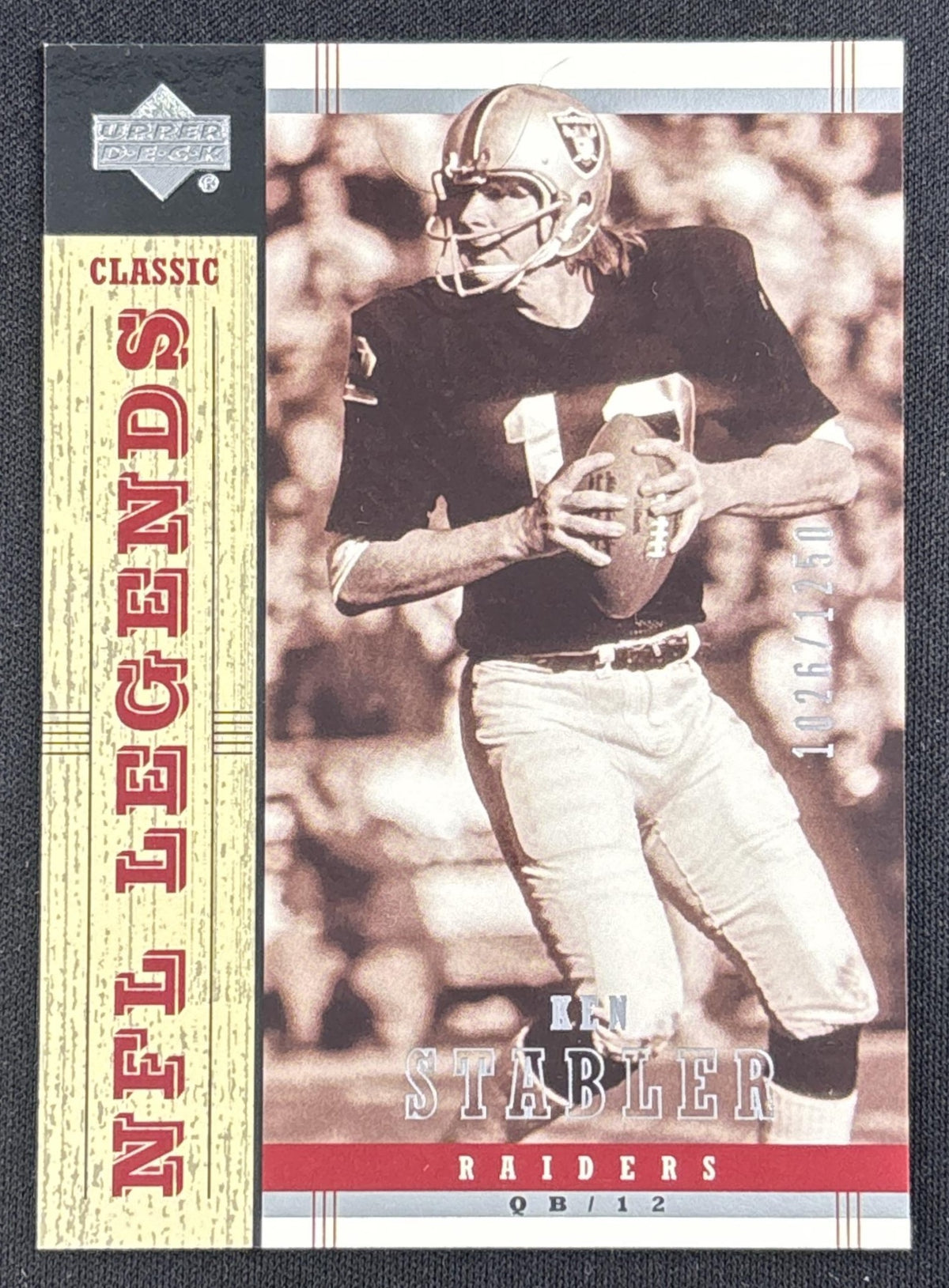Ken Stabler 2004 Upper Deck Legends /1250 Raiders