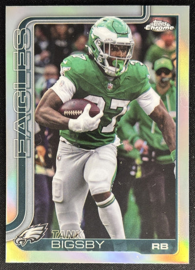 Tank Bigsby 2025 Topps Chrome Refractor Eagles Sports Trading Cards