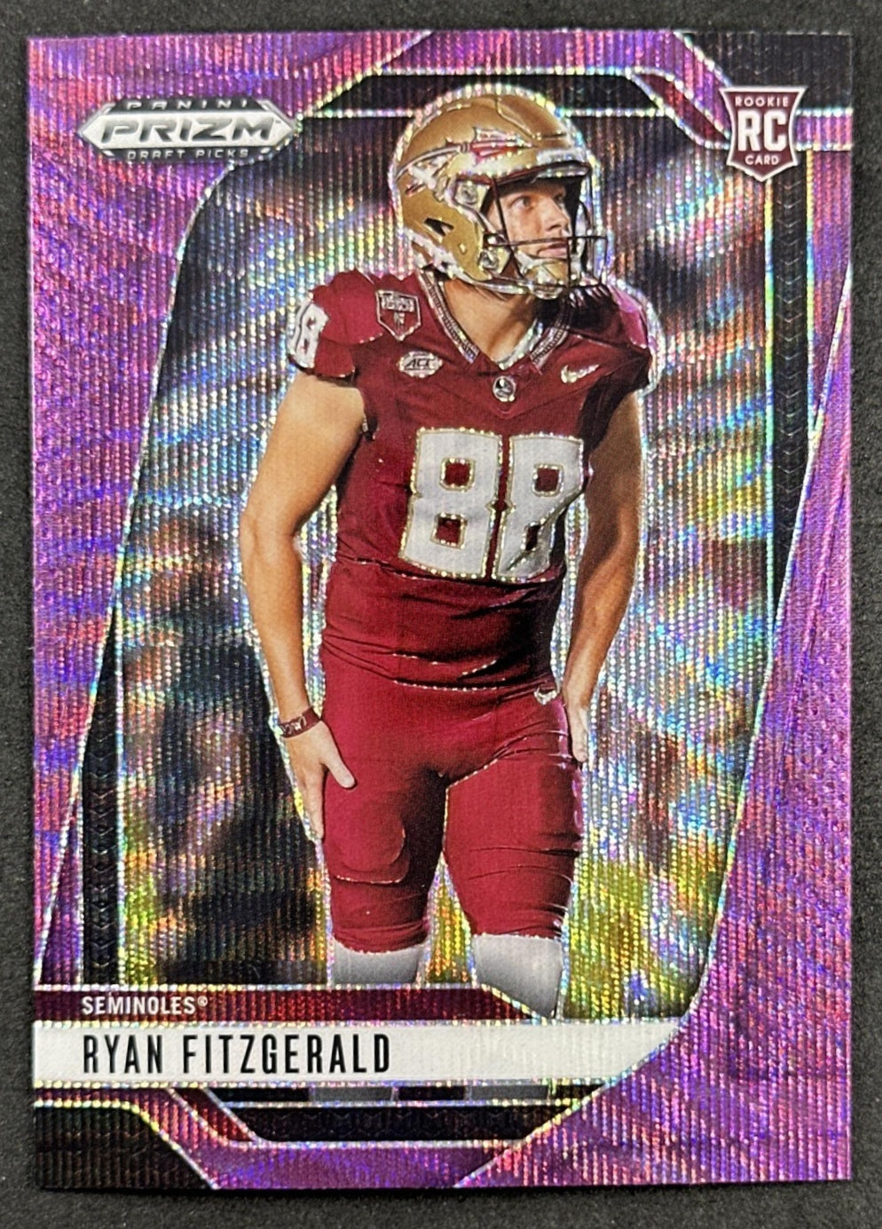 Ryan Fitzgerald 2025 Panini Prizm Draft Picks Purple Wave Seminoles