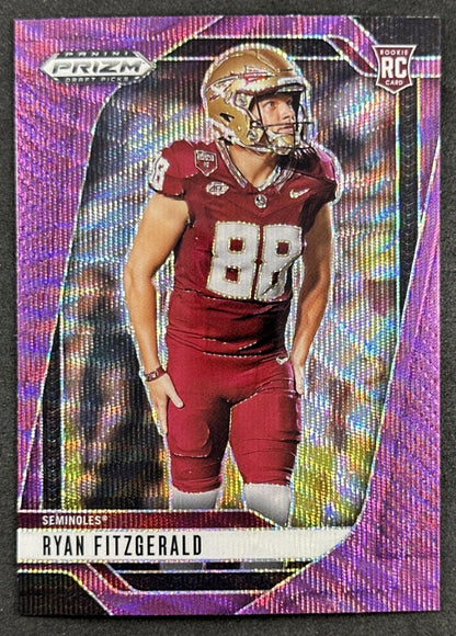 Ryan Fitzgerald 2025 Panini Prizm Draft Picks Purple Wave Seminoles