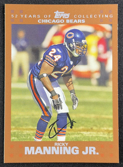 Ricky Manning 2007 Topps Copper /2007 Bears Sports Trading Card