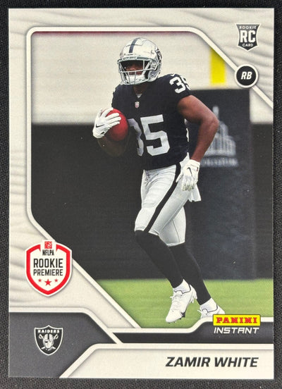 Zamir White 2022 Instant NFL RPS First Look Raiders Sports Trading Card