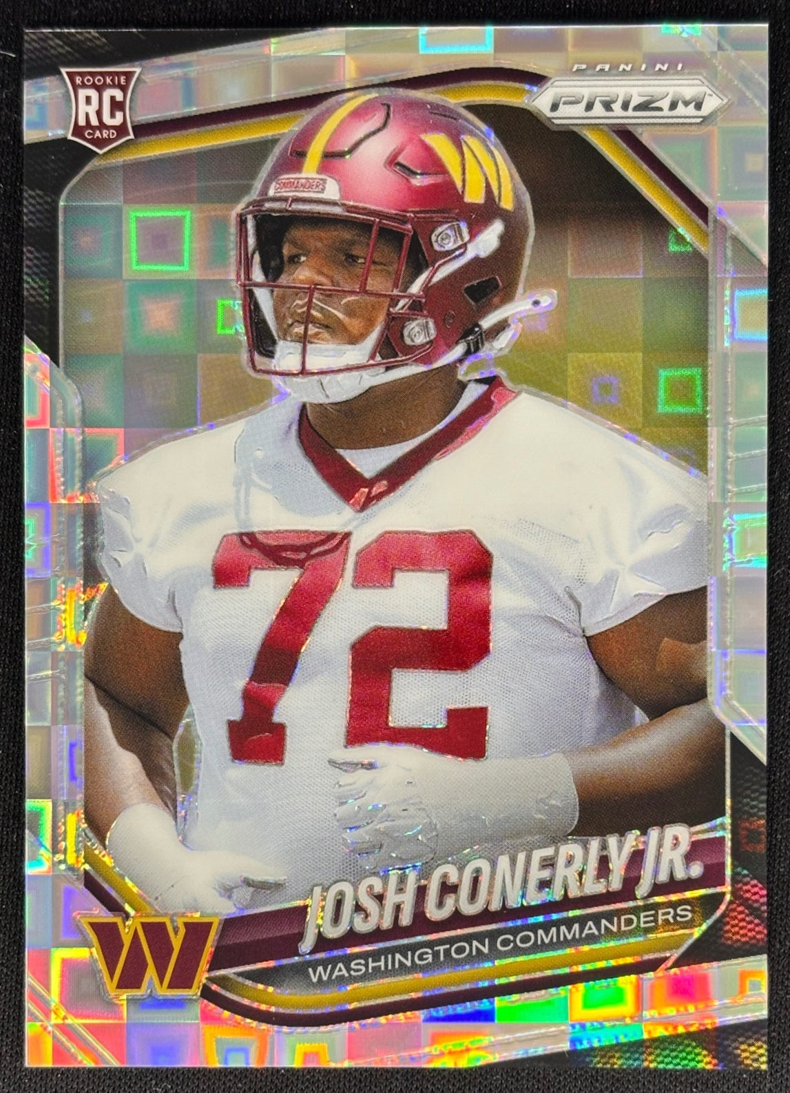 Josh Conerly Jr. 2025 Prizm Pandora /400 Commanders Sports Trading Cards