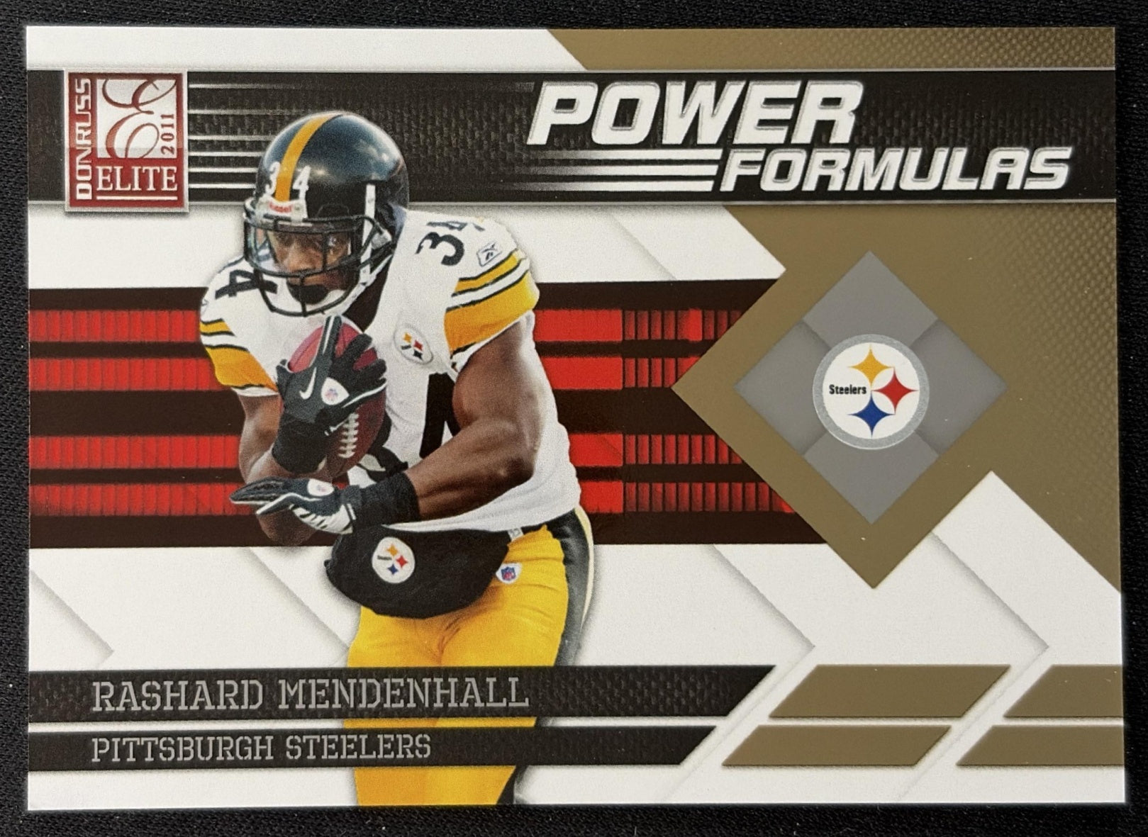 Rashard Mendenhall 2011 Panini Donruss Elite Power Formulas Gold /999 Steelers