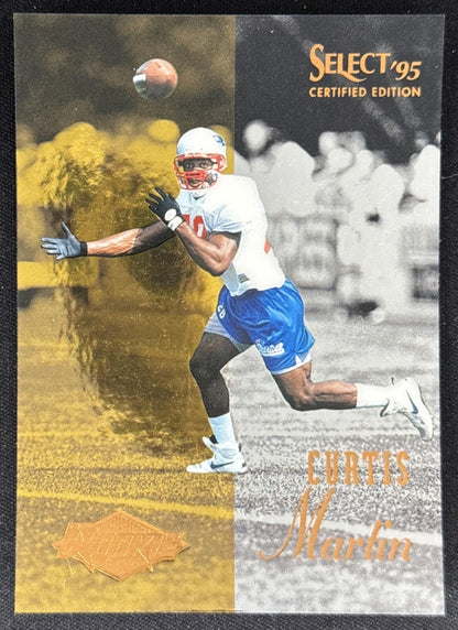 Curtis Martin 1995 Pinnacle Select Certified Patriots Sports Trading Card