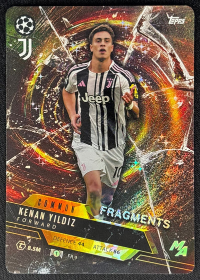Kenan Yildiz 2025 Topps Match Attax Madness UEFA Champions League Fragments Default Title Sports Trading Cards