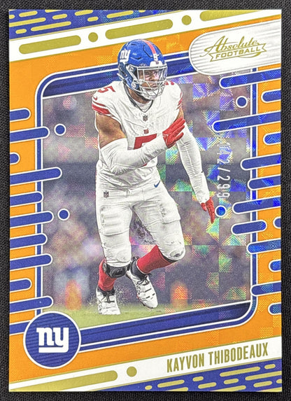 Kayvon Thibodeaux 2024 Panini Absolute Orange Mosaic /299 Giants