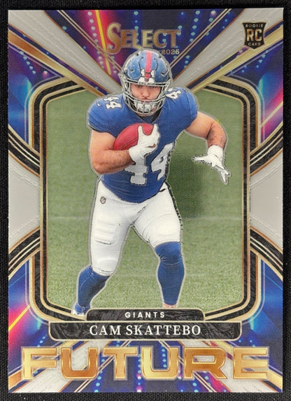 Cam Skattebo 2025 Select Future Giants Sports Trading Card