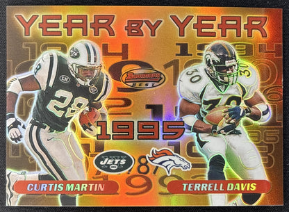 Curtis Martin Terrell Davis 2000 Bowman's Best Year by Front