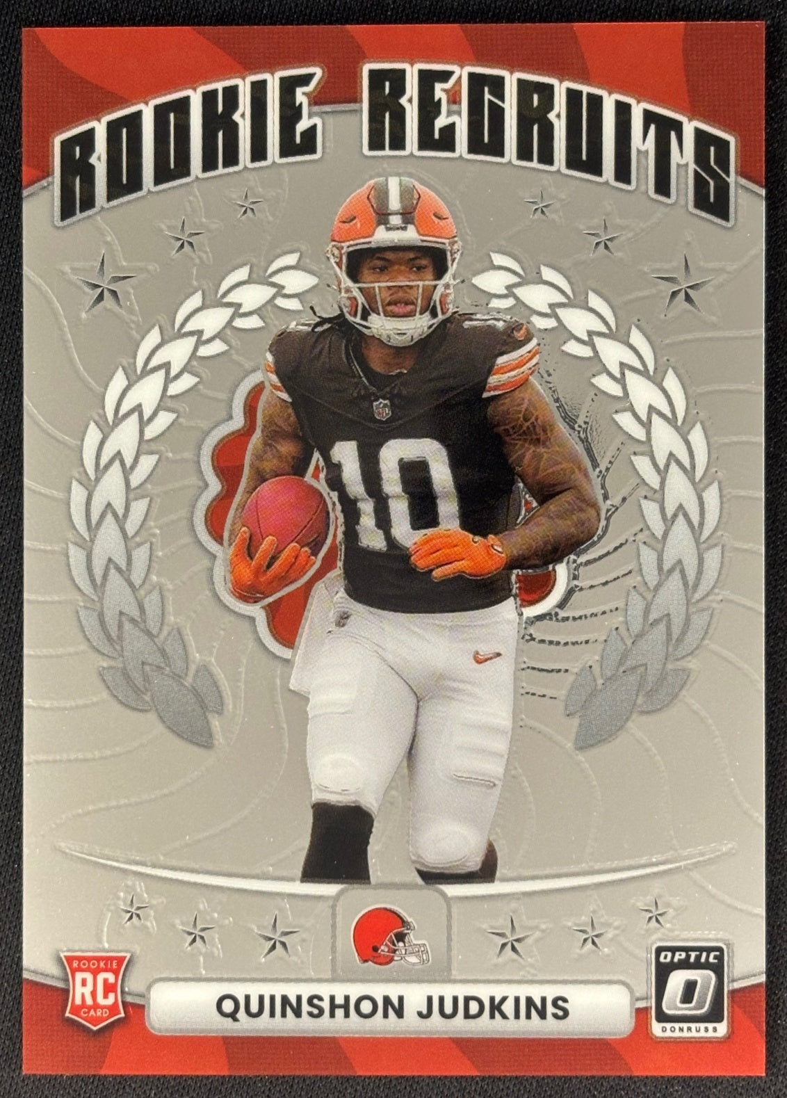 Quinshon Judkins 2025 Donruss Optic Rookie Recruits Browns Sports Trading Cards