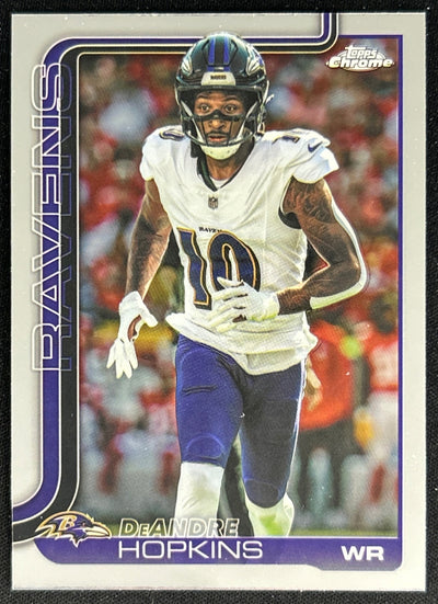 DeAndre Hopkins 2025 Topps Chrome Ravens Sports Trading Cards