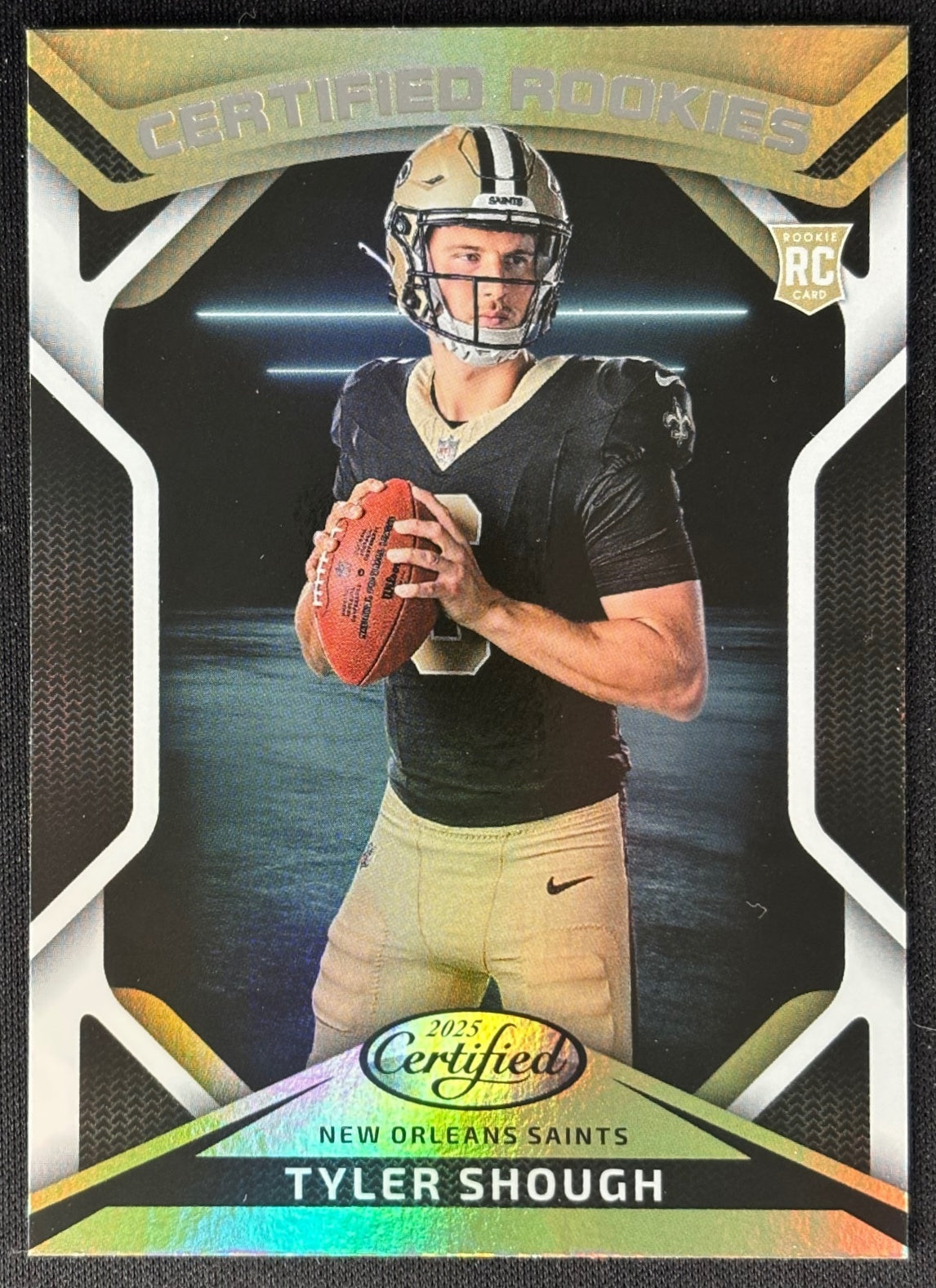 Tyler Shough 2025 Certified Rookies Saints - front