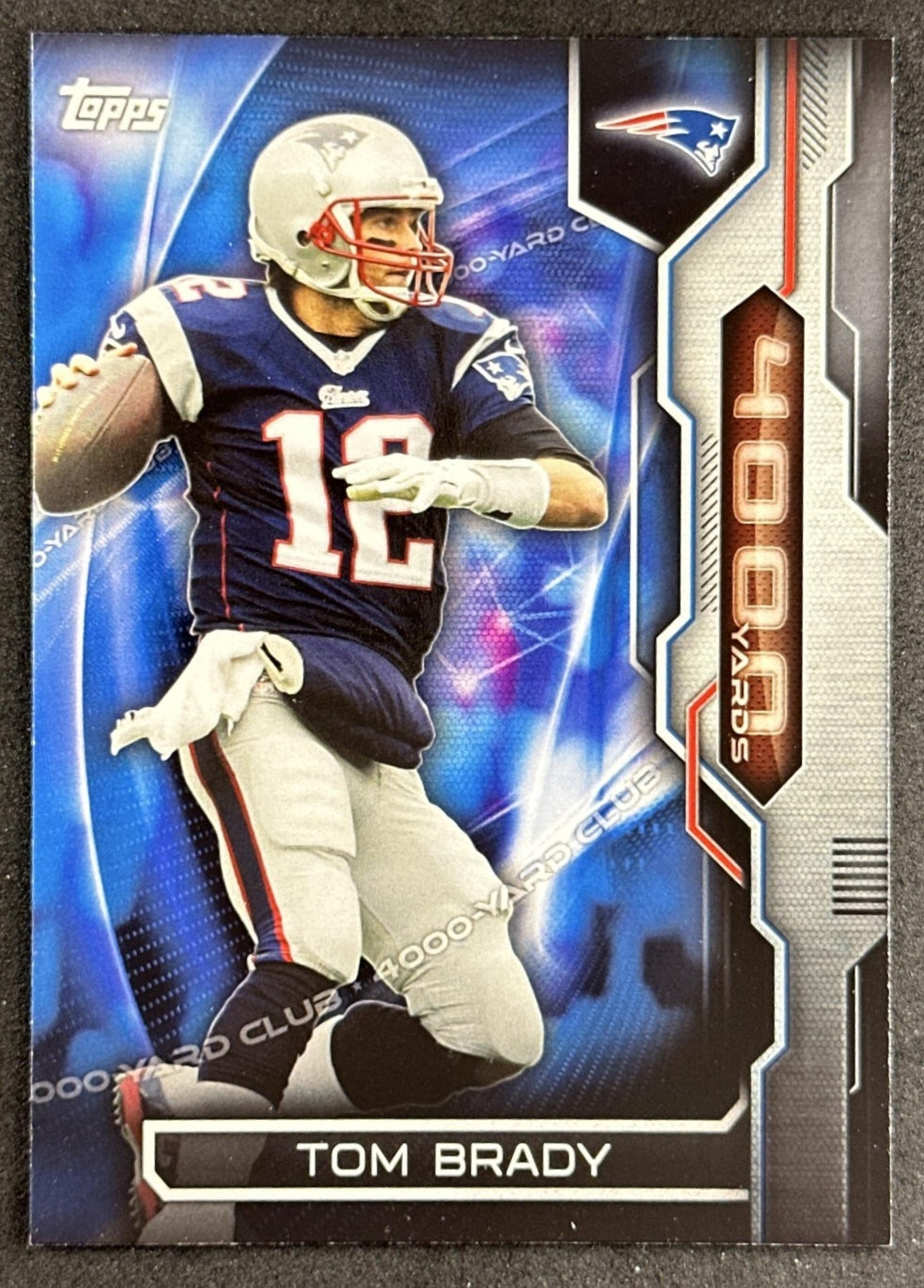 Tom Brady 2015 Topps 4000 Yard Club Patriots Front